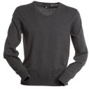 pull homme col v manches longues. coton / laine. ts a  5xl - gris fonce