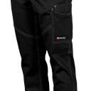 pantalon unisexe badge system uni. 100% coton twill 260 g/m². en iso 13688. txs à 5xl - noir