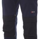 pantalon tech-line unisexe poches genoux 265 stretch. polyester / coton, 265 g/m². txs à 3xl - noir