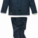 ensemble de pluie unisexe windproof winter imper/respirant -100% polyester / pu, 170 g/m² - ts a 4xl - marine