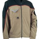 blouson polaire zip workwear. 100% polyester, 280 g/m². ts À 4xl - beige/noir