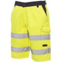 short de travail unisexe haute visibilite flashvision. coton / polyester, 250 g/m². en iso 13688, en iso 471 cl2. ts À 3xl - jaune/marine