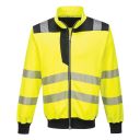 sweat zippe haute visibilite flexivision bicolore. 100% polyester, 280 g/m². en iso 20471 cl3. ts À 5xl - jaune/noir