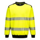 sweat haute visibilite flexivision coton confort bicolore. coton/polyester, 300 g/m². en iso 20471 cl3. ts À 4xl - jaune/noir