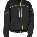 sweat zip integral ergowear. 100% coton, 380 g/m². en iso 13688. ts À 4xl - noir/vert