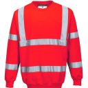 sweat haute visibilite col rond. polyester/coton, 300 g/m². en 13758-2, en iso 13688, en iso 471 cl3. ts À 3xl - rouge fluo