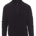 sweat unisexe 280 col zippe. 70% coton / 30% polyester, 280 g/m². txs À 5xl - noir