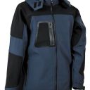 vest softshell hydrofuge winter workwear. softshell 94% polyester / 6% elasthane, 320 g/m². en iso 13688. t42 À 62 - marine