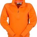 sweat femme 300 col zippe. 70% coton / 30% polyester, 300 g/m². ts À l - orange