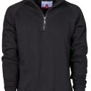 sweat homme 300 col zippe. 70% coton / 30% polyester, 300 g/m². ts À 5xl - noir