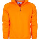 sweat homme 300 col zippe. 70% coton / 30% polyester, 300 g/m². ts À 5xl - orange