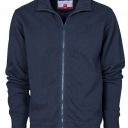 sweat homme 280 zip integral. 70% coton / 30% polyester, 280 g/m². ts À 3xl - marine