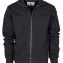 sweat homme 280 zip integral. 70% coton / 30% polyester, 280 g/m². ts À 3xl - noir