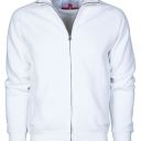 sweat homme 300 zip integral. 70% coton / 30% polyester, 300 g/m². ts À 3xl - blanc