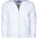 sweat homme 300 zip integral. 70% coton / 30% polyester, 300 g/m². ts À 3xl - blanc