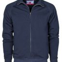 sweat homme 300 zip integral. 70% coton / 30% polyester, 300 g/m². ts À 5xl - marine