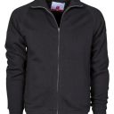 sweat homme 300 zip integral. 70% coton / 30% polyester, 300 g/m². ts À 5xl - noir