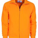 sweat homme 300 zip integral. 70% coton / 30% polyester, 300 g/m². ts À 5xl - orange