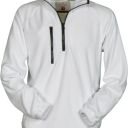 sweat polaire tech-line unisexe col zip chaud / respirant. 100% polyester, 280 g/m² - txs a 3xl - blanc