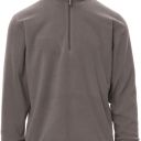 sweat micropolaire tech-line unisexe col zip chaud / respirant. 100% polyester, 180 g/m². ts à 3xl - gris acier