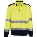 sweat zip polaire unisexe haute visibilite flashvision. 100% polyester, 240 g/m². en iso 13688, en iso 471 cl2. ts À 5xl - jaune/marine