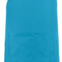 tablier sommelier. uni coton. dimensions h90 x l76 poche h20 x 31,5 cm. tu - azur