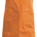 tablier sommelier. uni coton. dimensions h90 x l76 poche h20 x 31,5 cm. tu - orange