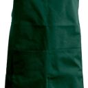 tablier sommelier. uni coton. dimensions h90 x l76 poche h20 x 31,5 cm. tu - vert