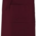 tablier long barman. uni coton. dimensions l90 x h62,5 cm. tu - bordeaux