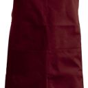 tablier sommelier. uni polyester / coton. dimensions h90 x l76 poche h20 x 31,5 cm. tu - bordeaux