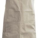 tablier sommelier. uni polyester / coton. dimensions h90 x l76 poche h20 x 31,5 cm. tu - beige