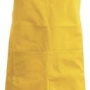 tablier sommelier. uni polyester / coton. dimensions h90 x l76 poche h20 x 31,5 cm. tu - jaune