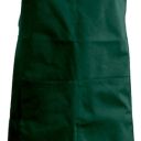 tablier sommelier. uni polyester / coton. dimensions h90 x l76 poche h20 x 31,5 cm. tu - vert