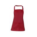 tablier andy. uni polyester / coton. dimension 60 x 70 cm. tu - bordeaux