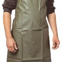 tablier plongeur pvc. uni pvc / polester / pvc. dimensions 100 x 70 cm. tu - vert kaki