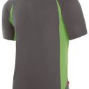 tee-shirt unisexe combi-duo manches courtes. 100% polyester, 160 g/m². ts À 3xl - gris/vert