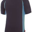 tee-shirt unisexe combi-duo manches courtes. 100% polyester, 160 g/m². ts À 3xl - marine/bleu ciel