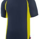 tee-shirt unisexe combi-fluo manches courtes. 100%polyester, 160 g/m². ts a 3xl - marine/jaune fluo