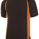 tee-shirt unisexe combi-duo manches courtes. 100% polyester, 160 g/m². ts À 3xl - noir/orange