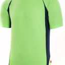 tee-shirt unisexe combi-duo manches courtes. 100% polyester, 160 g/m². ts À 3xl - vert/marine