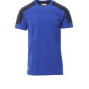 tee-shirt tech-line unisexe bicolore 165 manches courtes. coton / polyester, 165 g/m². txs a 5xl - bleu royal/marine