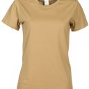 tee-shirt femme 150 manches courtes. 100% coton, 150 g/m². txs À xl - beige