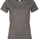 tee-shirt femme 150 manches courtes. 100% coton, 150 g/m². txs À xl - gris fonce