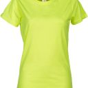 tee-shirt femme 150 manches courtes. 100% coton, 150 g/m². txs À xl - jaune fluo