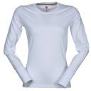 tee-shirt femme 165 manches longues. 100% coton, 165 g/m². ts À xl - blanc