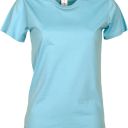 tee-shirt femme 190 manches courtes. 100% coton, 190 g/m². txs À xl - bleu ciel