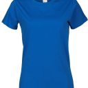 tee-shirt femme 190 manches courtes. 100% coton, 190 g/m². txs À xl - bleu royal