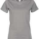 tee-shirt femme 190 manches courtes. 100% coton, 190 g/m². txs À xl - gris acier