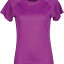 tee­shirt femme 150 manches courtes drytech. 100% polyester drytech, 150 g/m². ts À xl - violet ÉtÉ