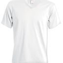 tee-shirt femme 150 col v manches courtes. 100% coton, 150 g/m². ts À 3xl - blanc